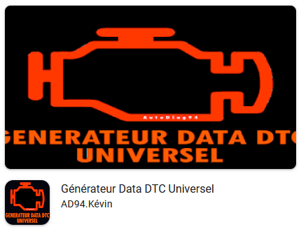 Générateur Data DTC Universel